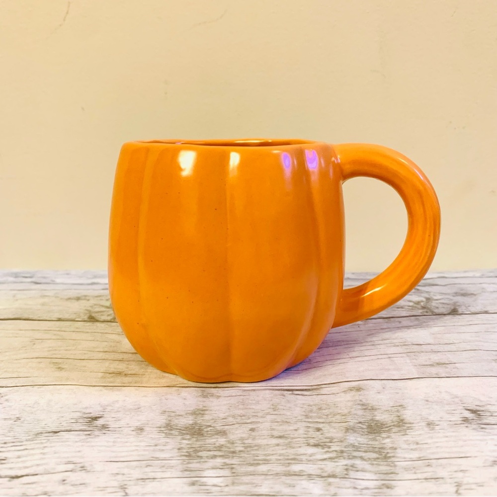 Ceramic Orange Pumpkin Shaped Coffee Mug